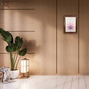 Sacred Bloom – Pink Lotus Canvas Art Frame