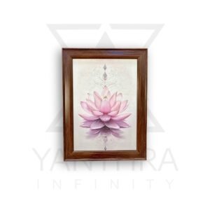 Sacred Bloom – Pink Lotus Canvas Art Frame