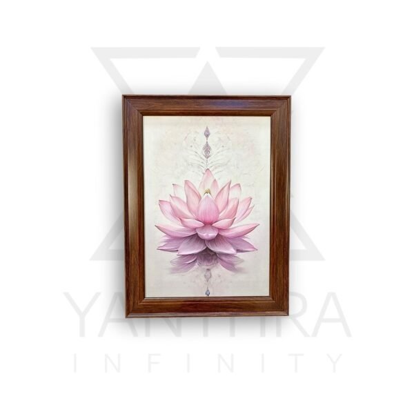 Sacred Bloom – Pink Lotus Canvas Art Frame