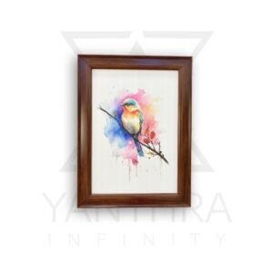 Color Whispers – Watercolor Bird Canvas Art Frame