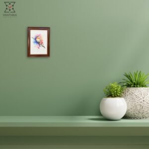 Color Whispers – Watercolor Bird Canvas Art Frame