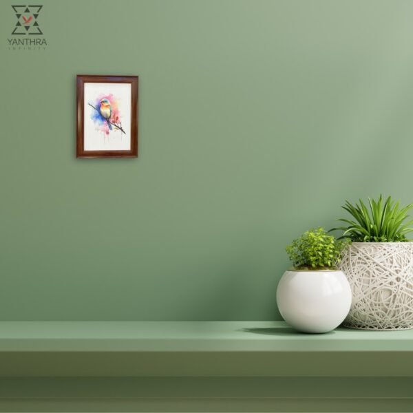 Color Whispers – Watercolor Bird Canvas Art Frame