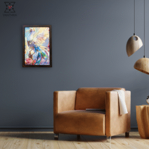 Celestial Plumage – Elegant Bird Canvas Wall Art