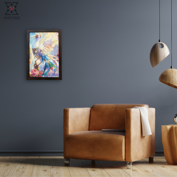 Celestial Plumage – Elegant Bird Canvas Wall Art