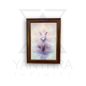 Mystic Tails – Ethereal Fox Glossy Wall Art