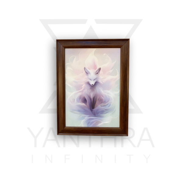 Mystic Tails – Ethereal Fox Glossy Wall Art
