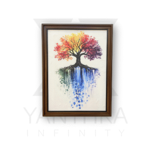 Roots of Color – Vibrant Tree of Life Canvas Wall Art