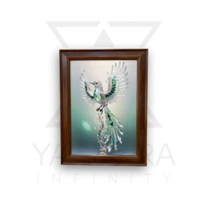 Emerald Rise – Glossy Bird Art Frame