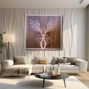 Phoenix Bird Abstract Composite Wall Art