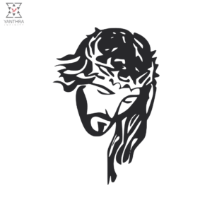 Jesus Christ Divine Silhouette Wall Art – Premium Laser Cut Metal