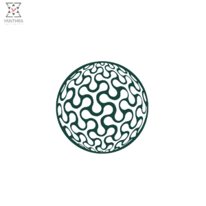 Abstract Round Wall Art – Intricate Flow Design