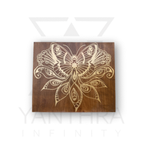 Mandala Metal on Wood Composite Wall Art