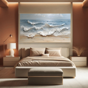 Handcrafted Texture Art – Serene Shores
