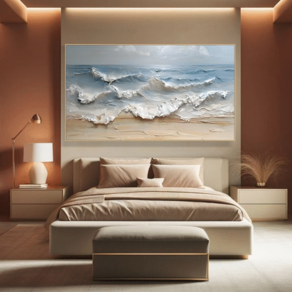 Handcrafted Texture Art – Serene Shores