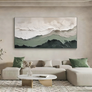 Handcrafted Texture Art – Verdant Ridges