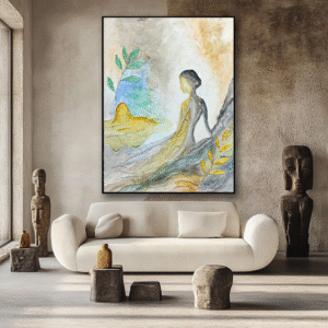 Handcrafted Texture Art – Silent Serenity