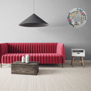 Floral Hand-Sculpted Wall Clock – Elegant 3D Rose Design for Home Décor