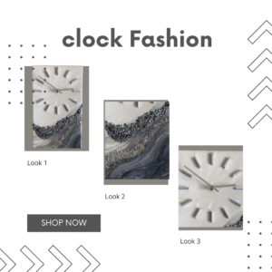 Luxury Resin Art Wall Clock – Elegant Handmade Design