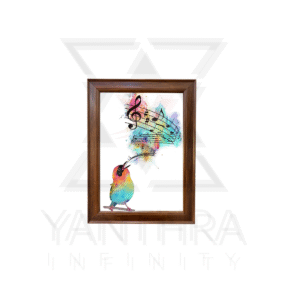“Melody in Colors” – Singing Bird Art Frame