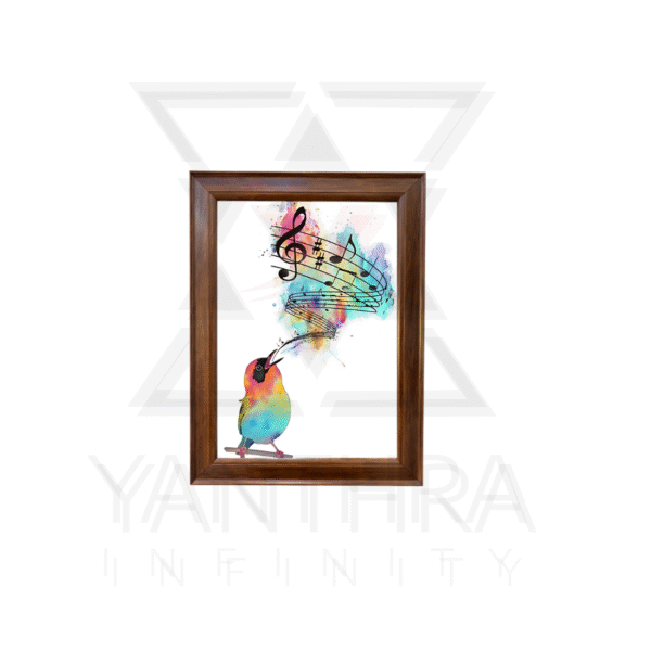 “Melody in Colors” – Singing Bird Art Frame