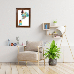 “Melody in Colors” – Singing Bird Art Frame