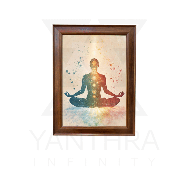 Seven Chakra Meditation Wall Art Frame – Spiritual & Yoga Home Décor