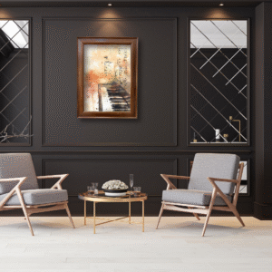 Piano Wall Art Frame – Musical Instrument Painting for Home & Studio Décor
