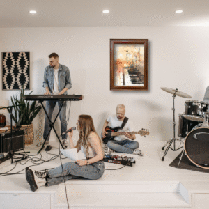 Piano Wall Art Frame – Musical Instrument Painting for Home & Studio Décor