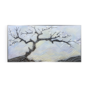“Blossom Serenity – Textured Tree Wall Art”