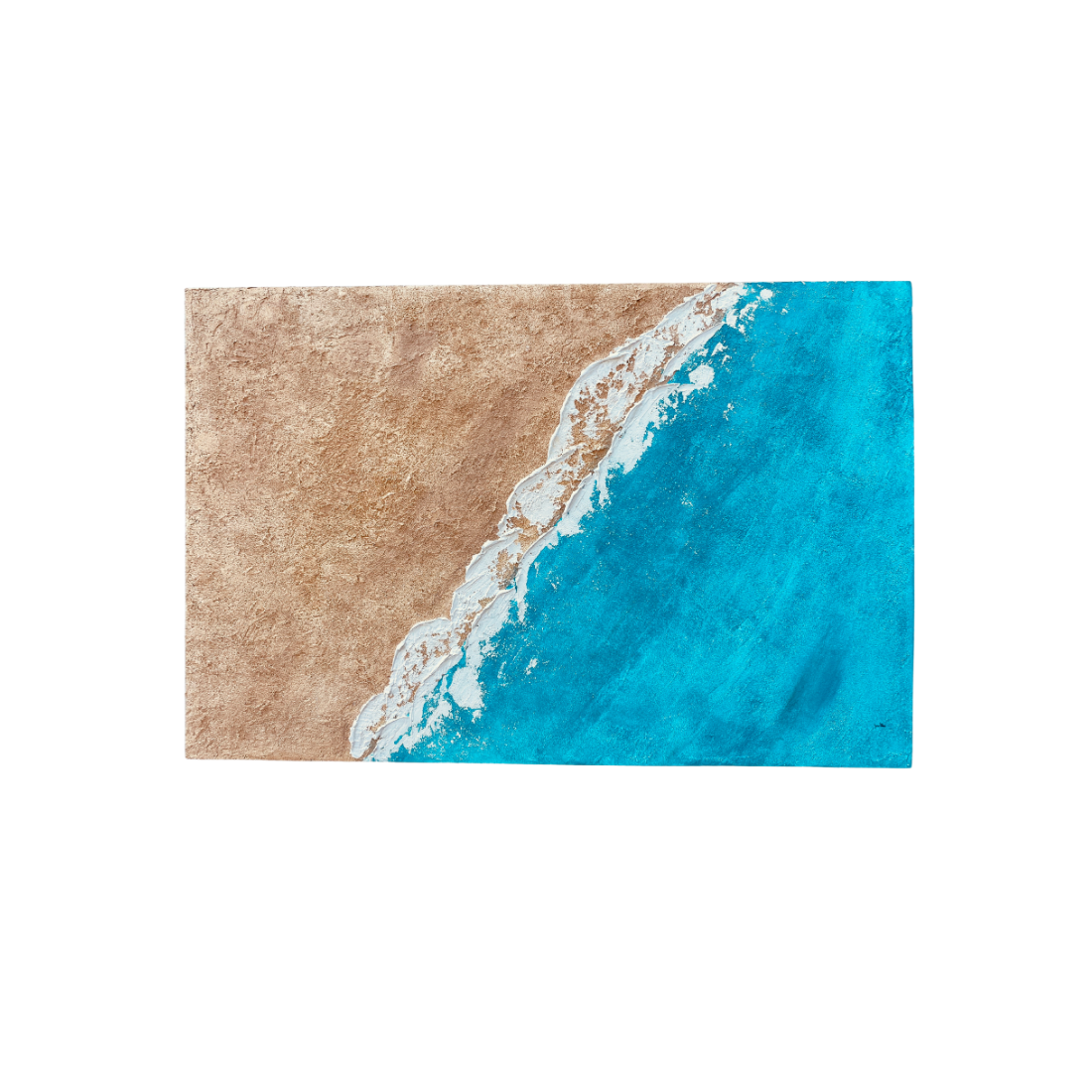 “Ocean Whisper – Textured Coastal Wall Art”