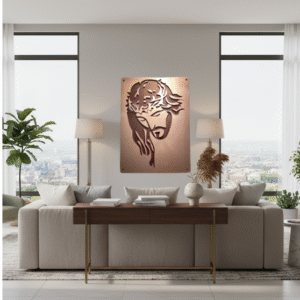 Jesus Christ Metal Wall Art – Copper Finish