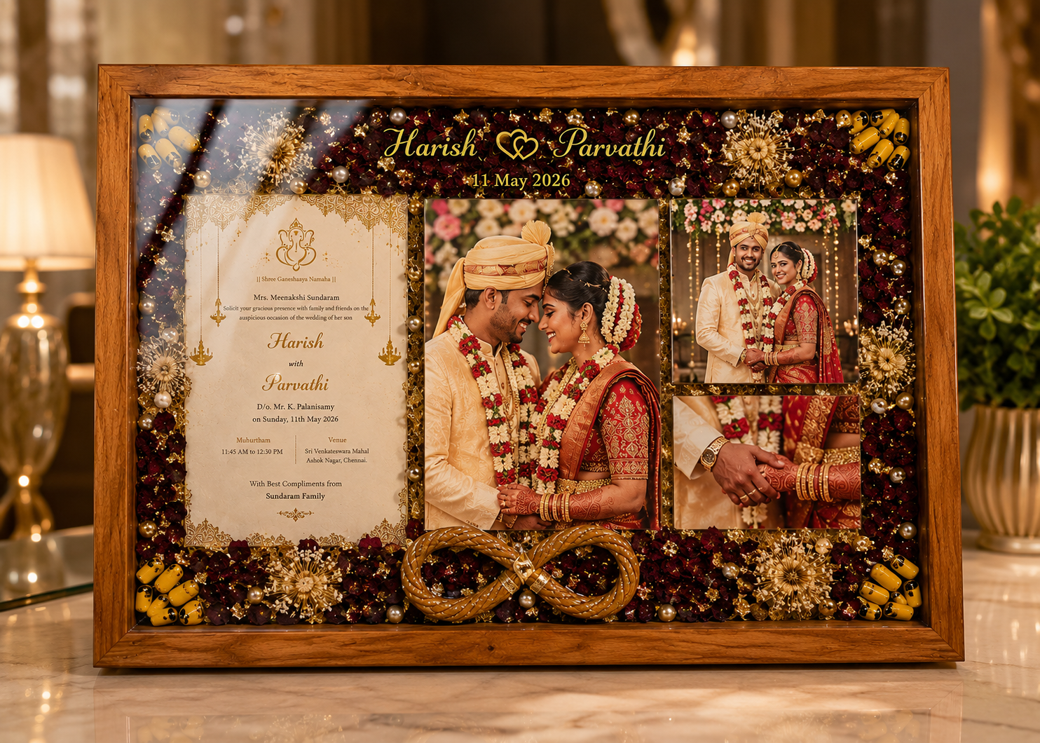 Grand Frames preserved mala frame