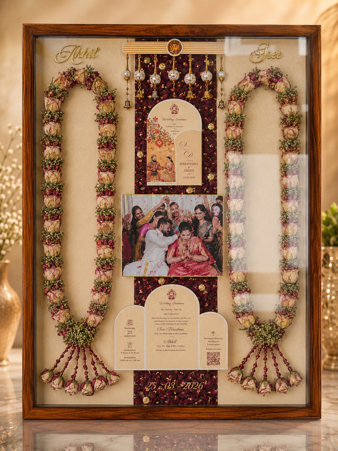 Grand Invitation — Showstopper preserved mala frame