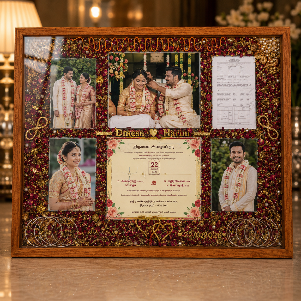 Grand Invitation — Grand preserved mala frame