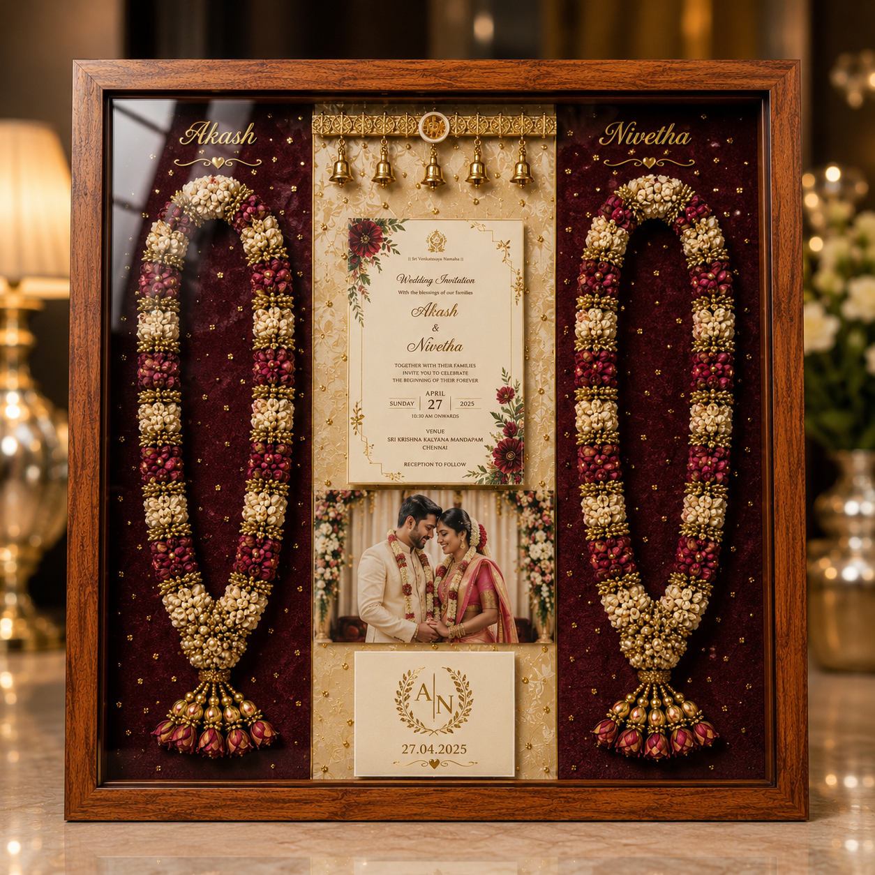 Full Mala — Square preserved mala frame