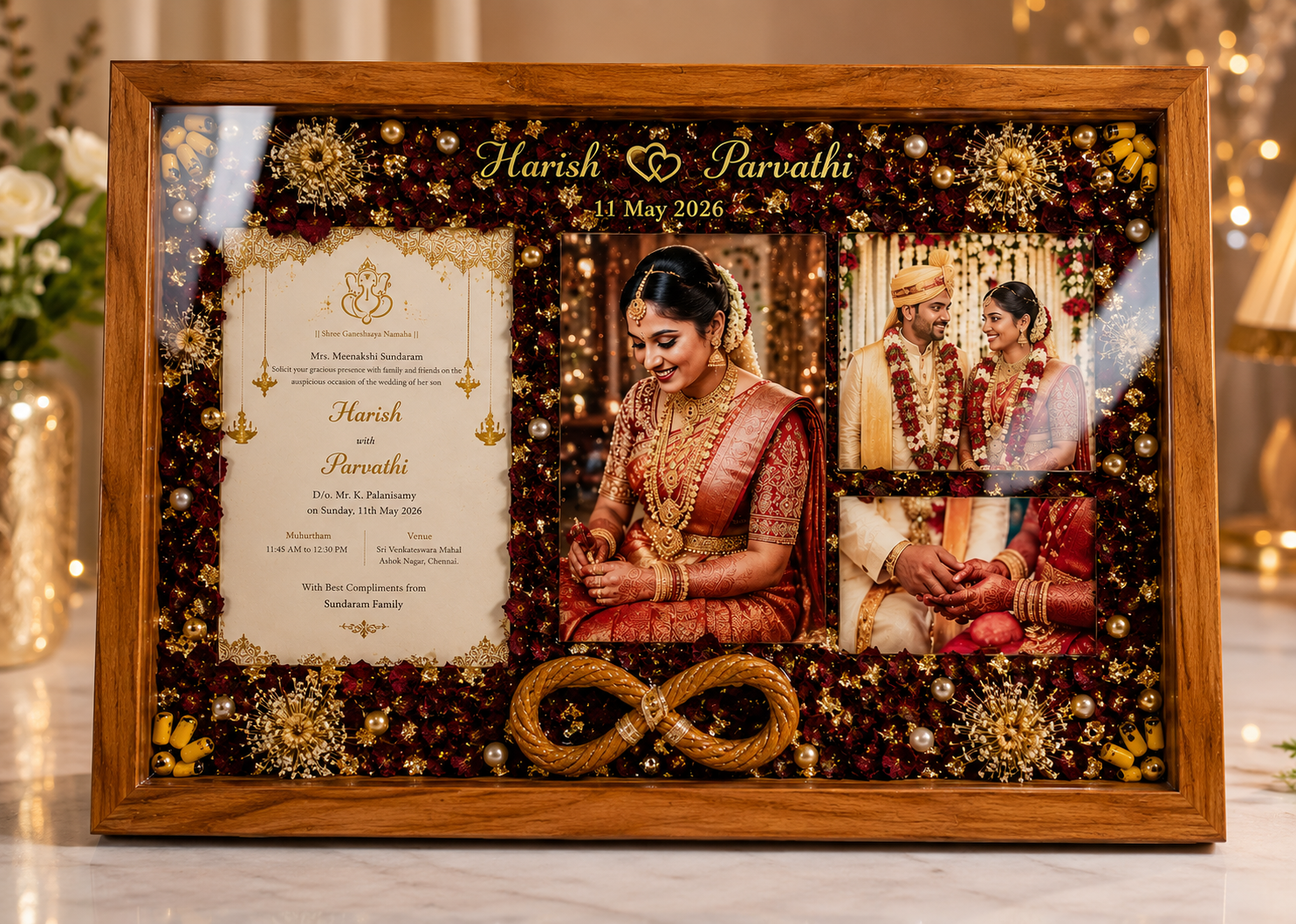 Large Frames preserved mala frame
