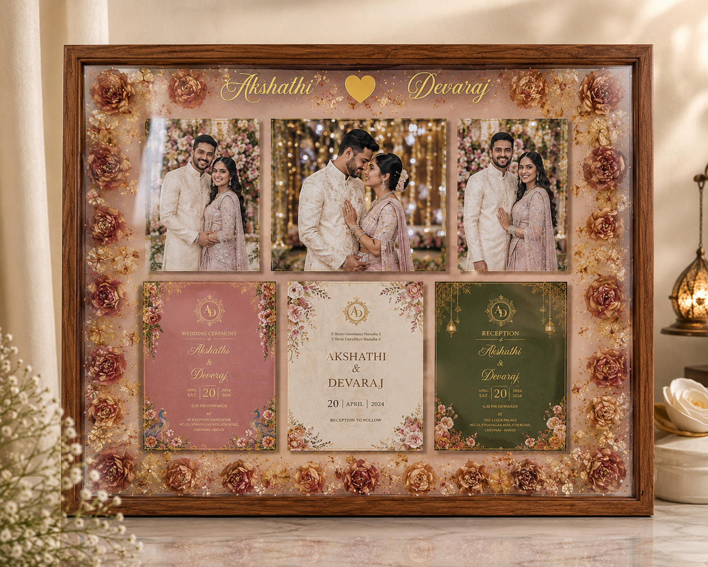 Full Mala — Showstopper preserved mala frame
